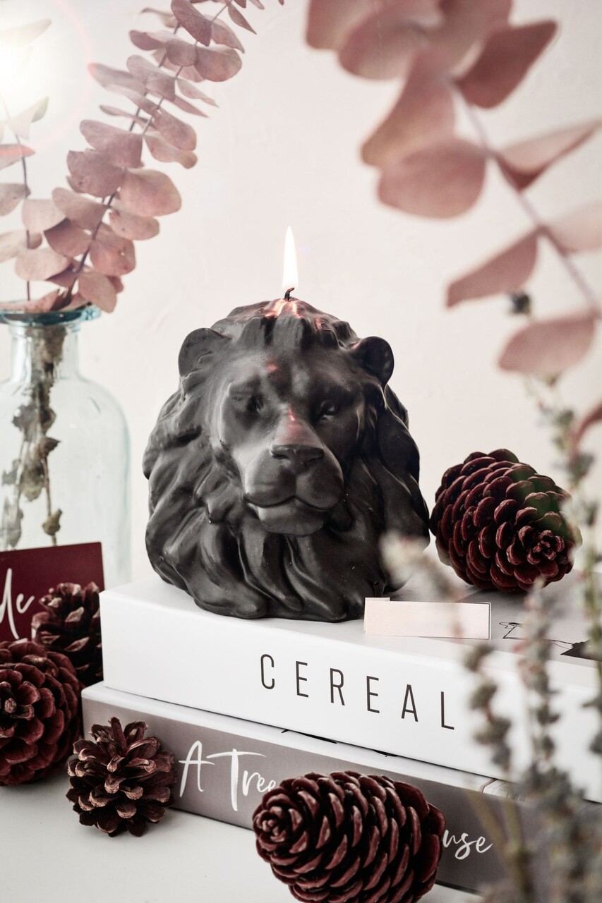 Lumanare, Ers1250, 16x15 cm, Negru - imagine 5